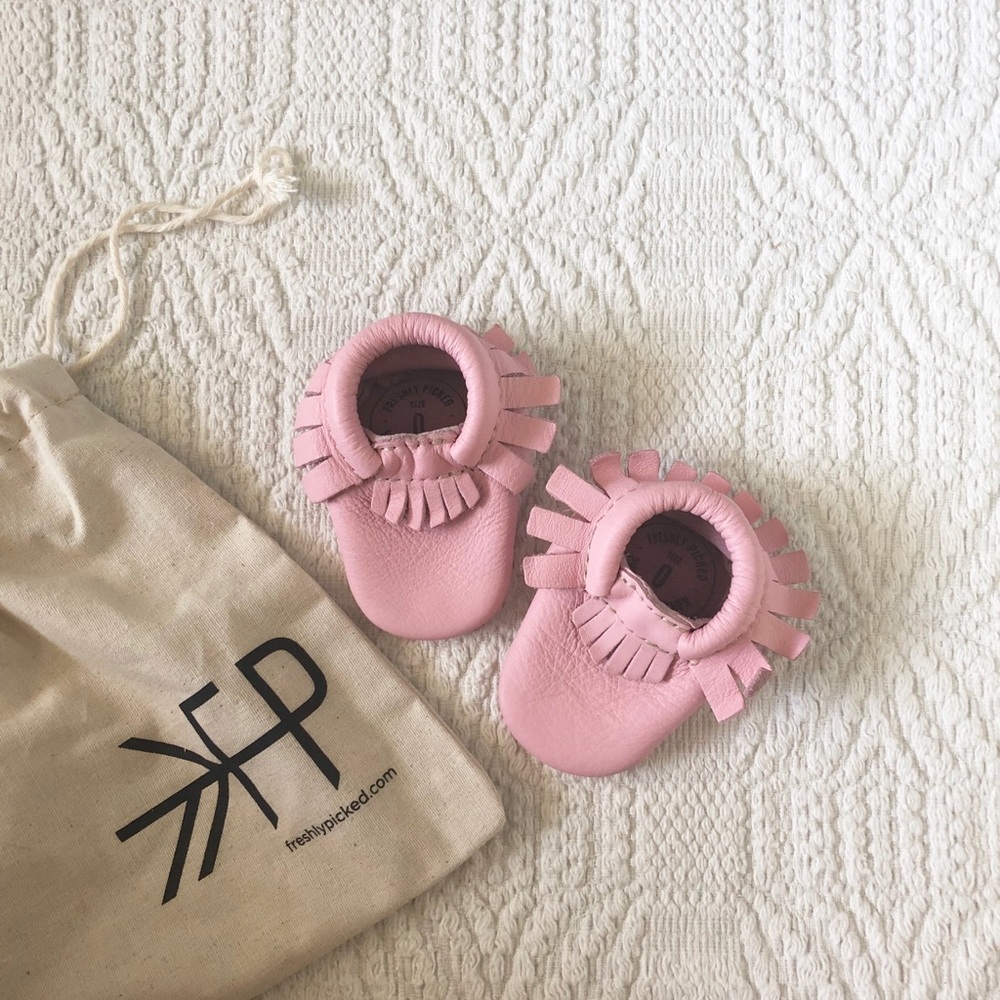 Freshly picked baby moccasins